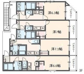 ＭＥＬＤＩＡ舎人公園Ⅲの物件間取画像